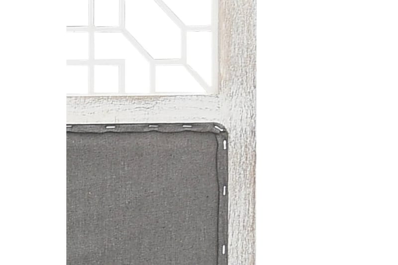 4-Panel Room Divider Grey 140x165 cm Fabric - Grå - Innredning - Romdelere - Skjermvegg