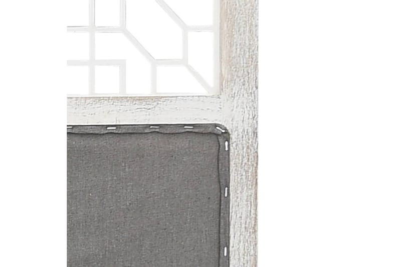 4-Panel Room Divider Grey 140x165 cm Fabric - Grå - Skjermvegg - Romdelere