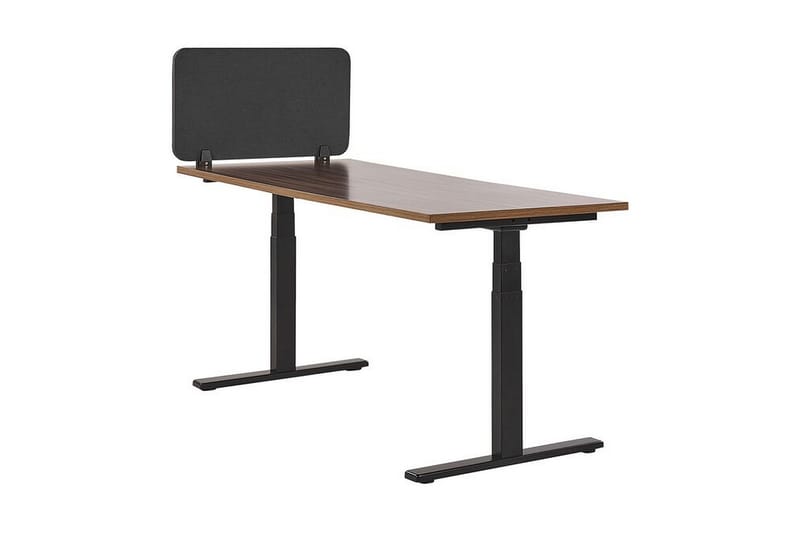 Avskjerming for Skrivebord 160x40 cm grå WALLY - Grå - Innredning - Romdelere - Avskjerming skrivebord