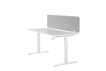 Avskjerming til Skrivebord 160x40 cm grå WALLY - Grå - Innredning - Romdelere - Avskjerming skrivebord