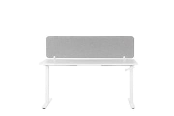 Avskjerming til Skrivebord 160x40 cm grå WALLY - Grå - Innredning - Romdelere - Avskjerming skrivebord