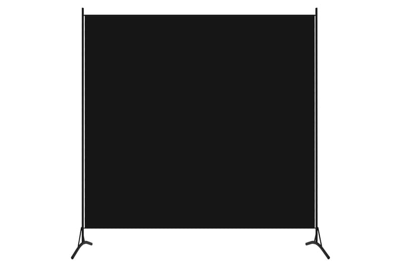 Romdeler 1 panel svart 175x180 cm - Skjermvegg - Romdelere