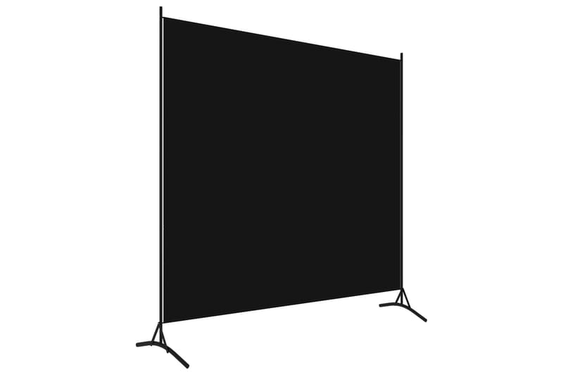 Romdeler 1 panel svart 175x180 cm - Skjermvegg - Romdelere