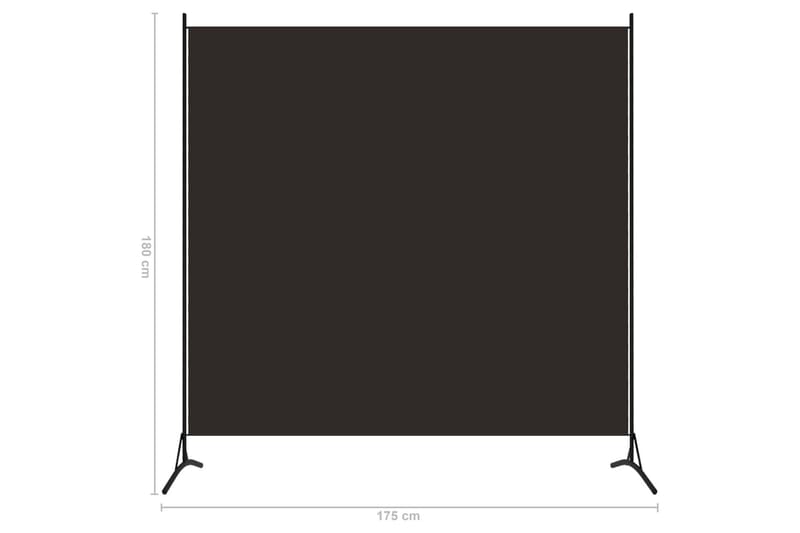 Romdeler 1 panel brun 175x180 cm - Innredning - Romdelere - Skjermvegg