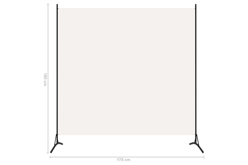 Romdeler 1 panel hvit 175x180 cm - Innredning - Romdelere - Skjermvegg