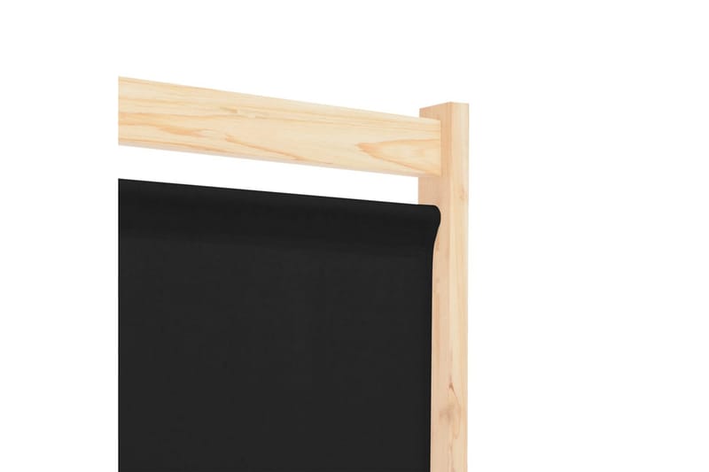 Romdeler 3 paneler svart 120x170x4 cm stoff - Innredning - Romdelere - Skjermvegg