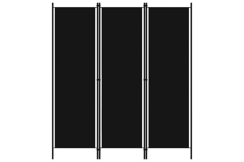 Romdeler 3 paneler svart 150x180 cm - Innredning - Romdelere - Skjermvegg