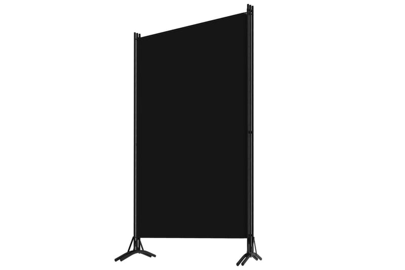 Romdeler 3 paneler svart 260x180 cm - Innredning - Romdelere - Skjermvegg