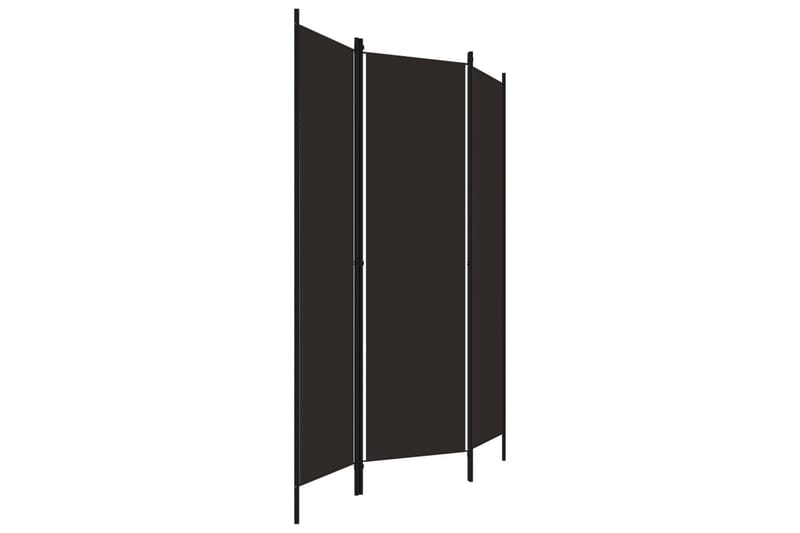 Romdeler 3 paneler brun 150x180 cm - Innredning - Romdelere - Skjermvegg
