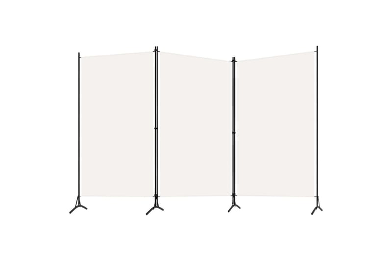 Romdeler 3 paneler hvit 260x180 cm - Skjermvegg - Romdelere