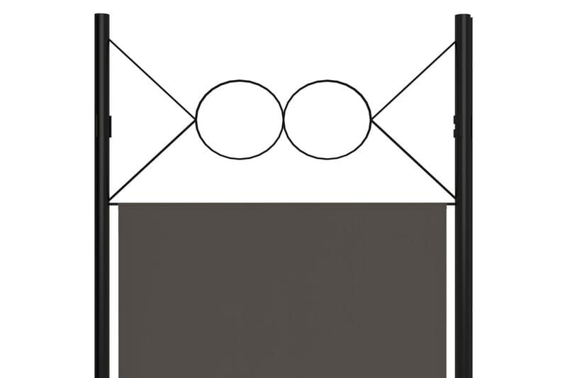 Romdeler 3 paneler antrasitt 120x180 cm - Innredning - Romdelere - Skjermvegg