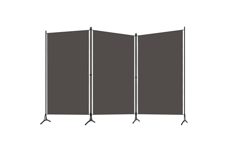 Romdeler 3 paneler antrasitt 260x180 cm - Innredning - Romdelere - Skjermvegg
