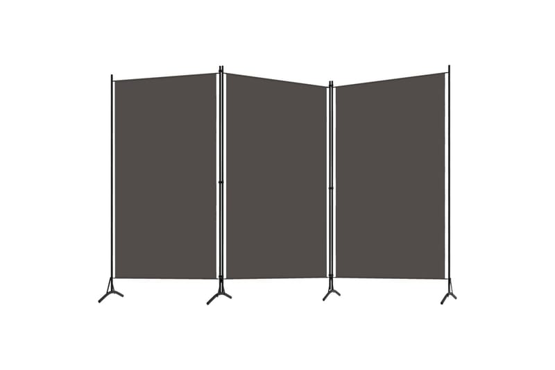 Romdeler 3 paneler antrasitt 260x180 cm - Skjermvegg - Romdelere