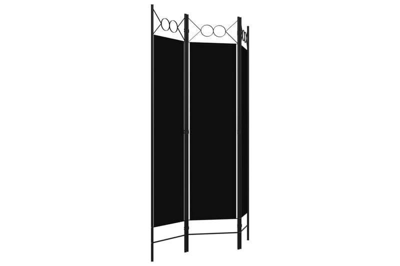 Romdeler 3 paneler svart 120x180 cm - Innredning - Romdelere - Skjermvegg
