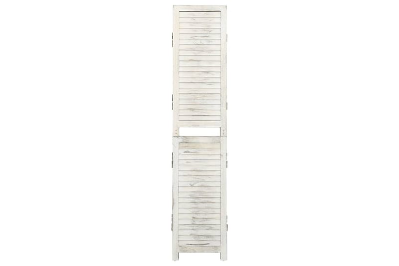 Romdeler 3 paneler antikk hvit 105x165 cm tre - Hvit - Innredning - Romdelere - Skjermvegg