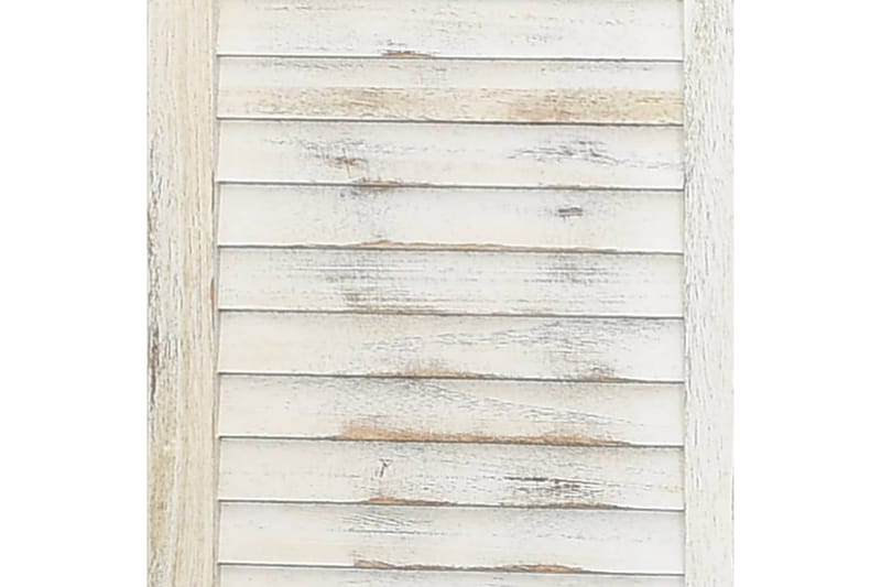 Romdeler 3 paneler antikk hvit 105x165 cm tre - Hvit - Innredning - Romdelere - Skjermvegg