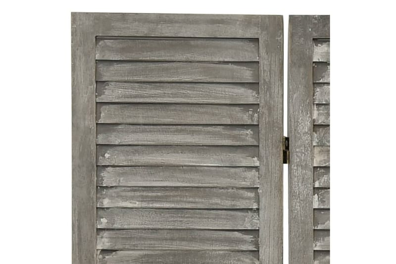 Romdeler 3 paneler grå 106,5x166 cm heltre - Grå - Innredning - Romdelere - Skjermvegg