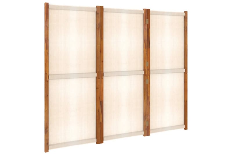 Romdeler 3 paneler kremhvit 210x180 cm - Krem - Innredning - Romdelere - Skjermvegg
