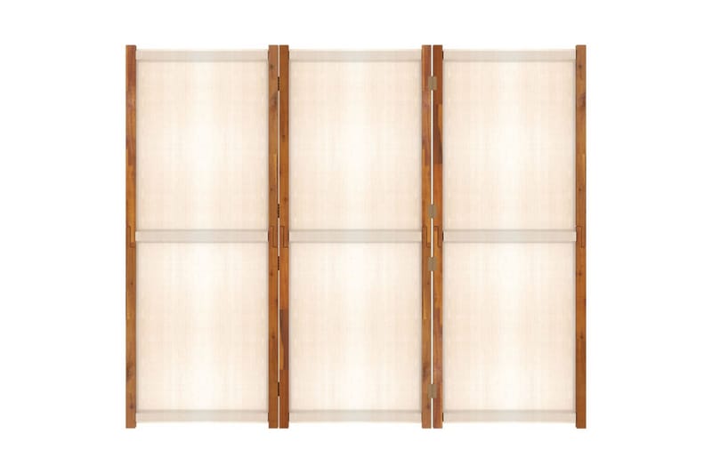 Romdeler 3 paneler kremhvit 210x180 cm - Krem - Innredning - Romdelere - Skjermvegg
