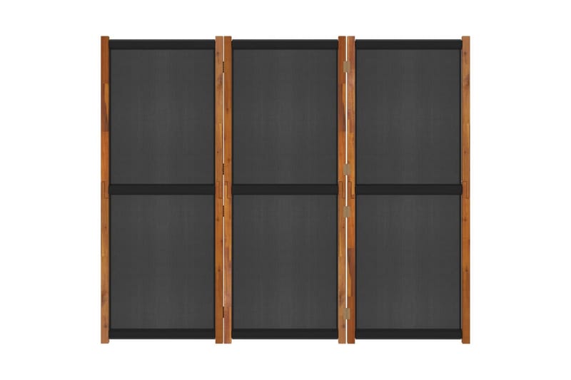 Romdeler 3 paneler svart 210x180 cm - Svart - Innredning - Romdelere - Skjermvegg