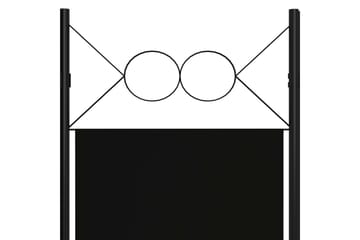 Romdeler 4 paneler svart 160x180 cm - Innredning - Romdelere - Skjermvegg