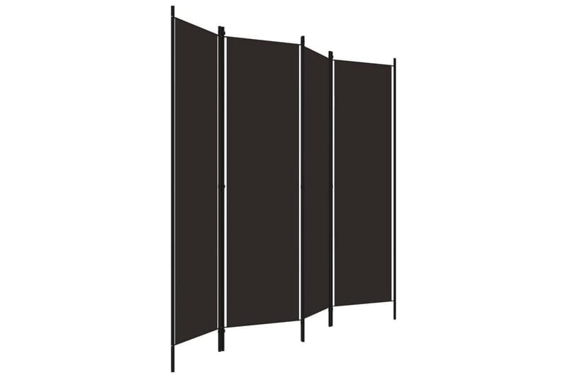 Romdeler 4 paneler brun 200x180 cm - Innredning - Romdelere - Skjermvegg