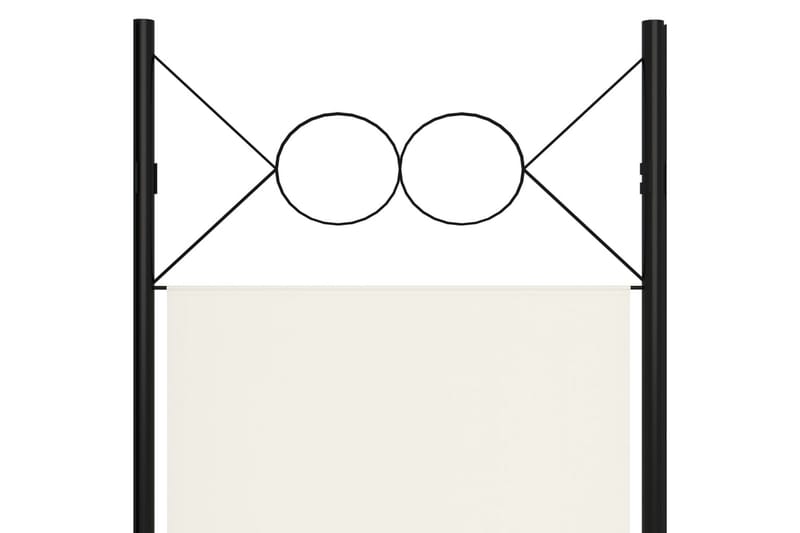 Romdeler 4 paneler hvit 160x180 cm - Innredning - Romdelere - Skjermvegg