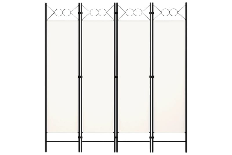 Romdeler 4 paneler hvit 160x180 cm - Innredning - Romdelere - Skjermvegg
