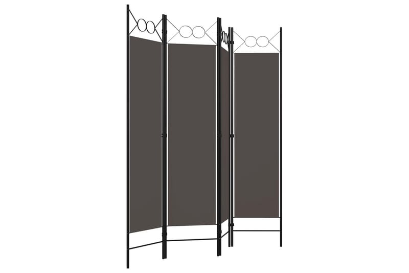 Romdeler 4 paneler antrasitt 160x180 cm - Innredning - Romdelere - Skjermvegg