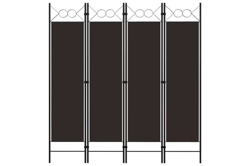 Romdeler 4 paneler brun 160x180 cm - Innredning - Romdelere - Skjermvegg