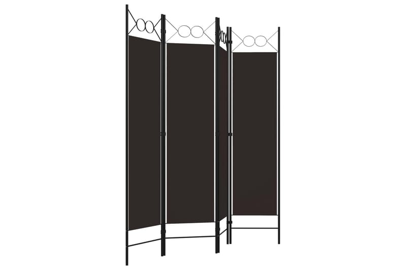 Romdeler 4 paneler brun 160x180 cm - Innredning - Romdelere - Skjermvegg