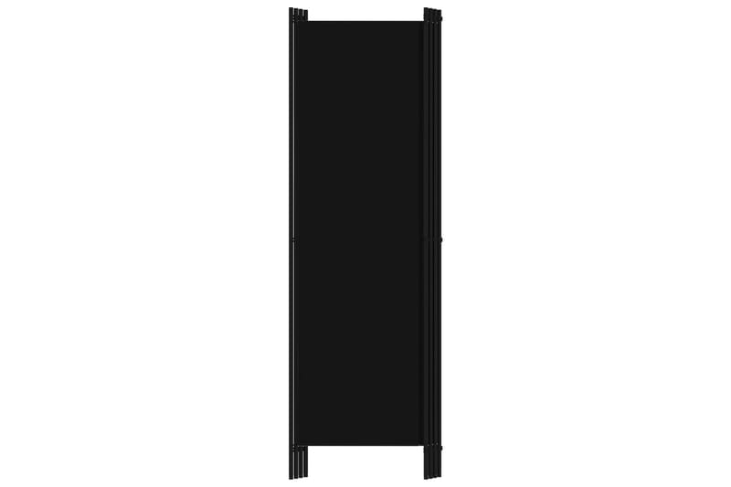 Romdeler 4 paneler svart 200x180 cm - Skjermvegg - Romdelere