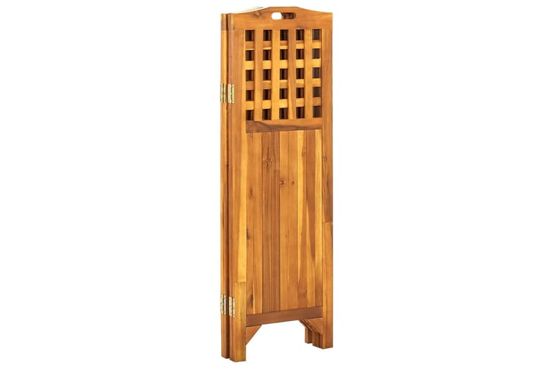 Romdeler 4 paneler 161x2x120 cm heltre akasie - Brun - Innredning - Romdelere - Skjermvegg