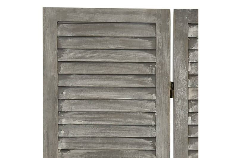 Romdeler 4 paneler grå 143x166 cm heltre - Grå - Skjermvegg - Romdelere