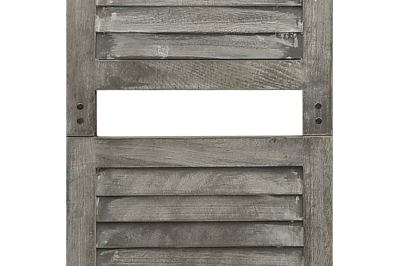 Romdeler 4 paneler grå 143x166 cm heltre - Grå - Skjermvegg - Romdelere