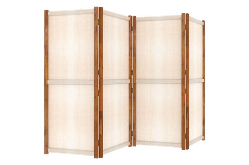 Romdeler 4 paneler kremhvit 280x180 cm - Krem - Innredning - Romdelere - Skjermvegg