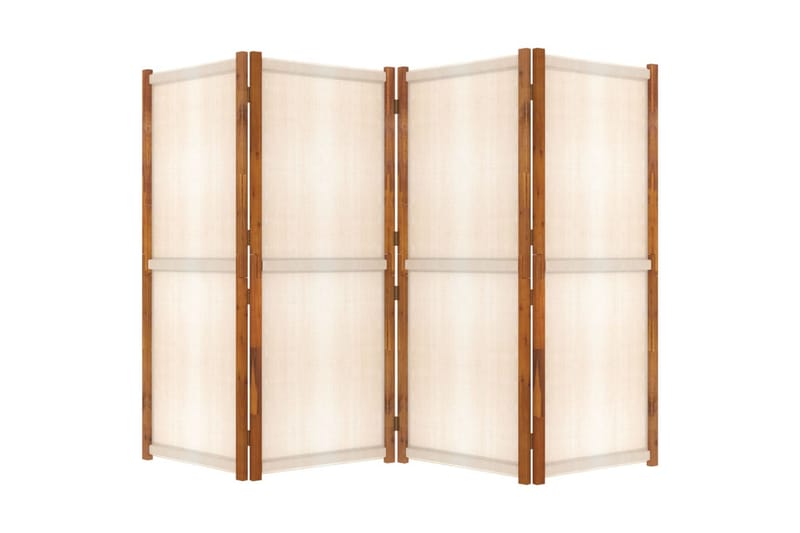 Romdeler 4 paneler kremhvit 280x180 cm - Krem - Innredning - Romdelere - Skjermvegg