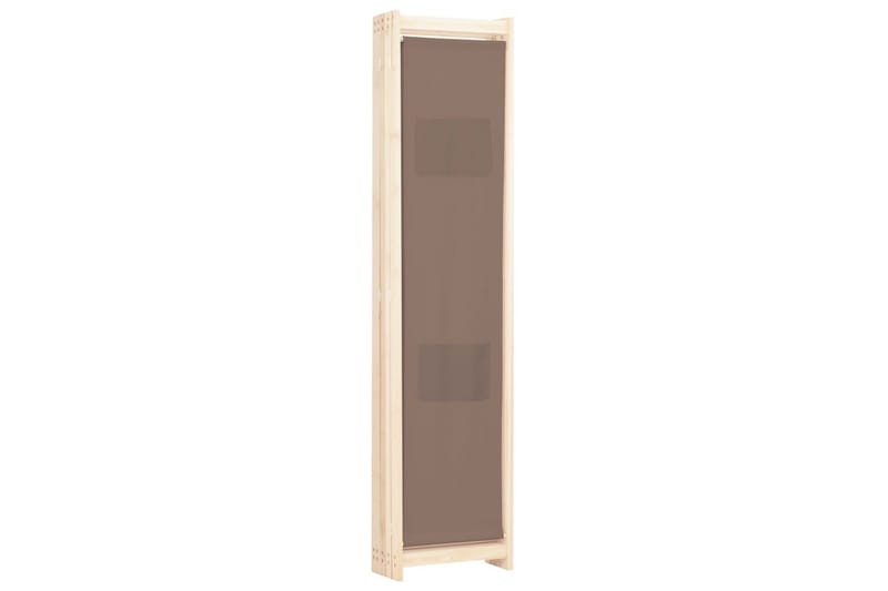 Romdeler 5 paneler brun 200x170x4 cm stoff - Innredning - Romdelere - Skjermvegg
