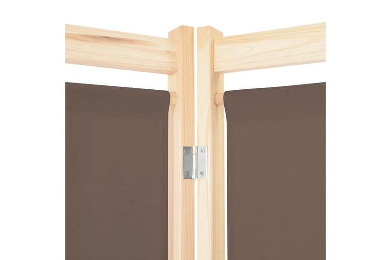 Romdeler 5 paneler brun 200x170x4 cm stoff - Innredning - Romdelere - Skjermvegg