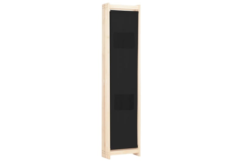 Romdeler 5 paneler svart 200x170x4 cm stoff - Innredning - Romdelere - Skjermvegg