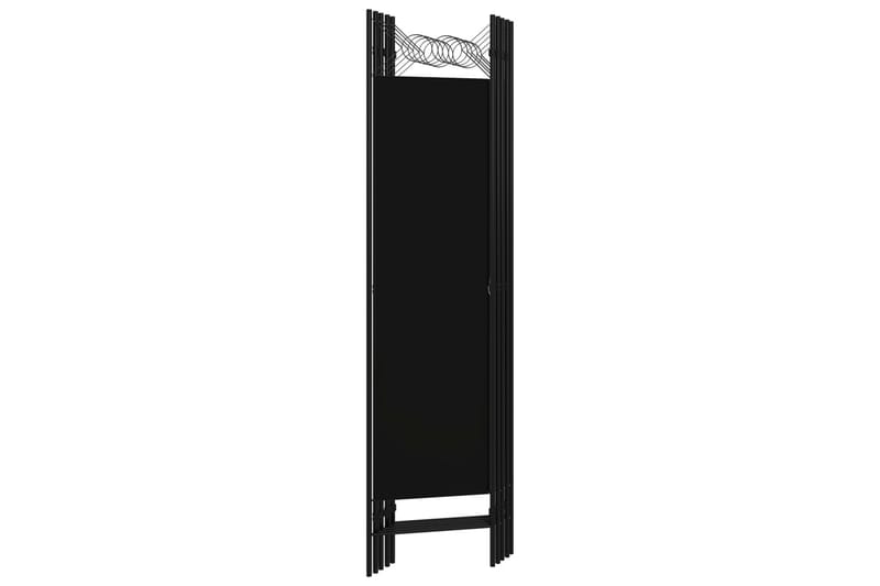 Romdeler 5 paneler svart 200x180 cm - Innredning - Romdelere - Skjermvegg
