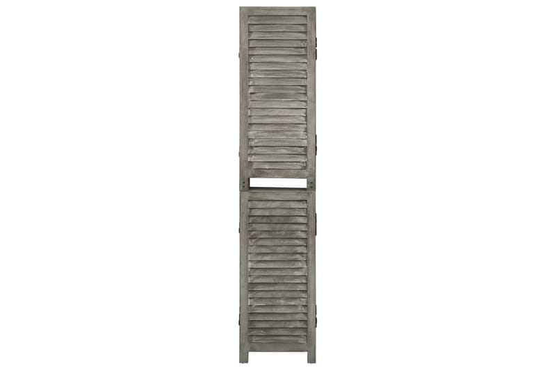 Romdeler 5 paneler grå 214x166 cm heltre - Grå - Innredning - Romdelere - Skjermvegg