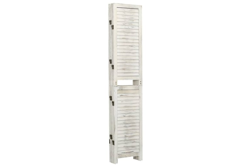 Romdeler 5 paneler antikk hvit 178,5x166 cm heltre - Hvit - Innredning - Romdelere - Skjermvegg