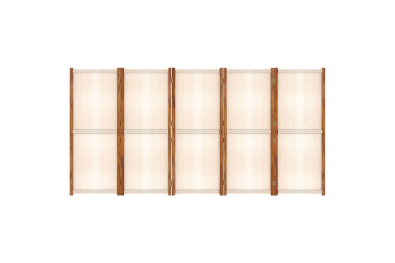 Romdeler 5 paneler kremhvit 350x180 cm - Krem - Innredning - Romdelere - Skjermvegg