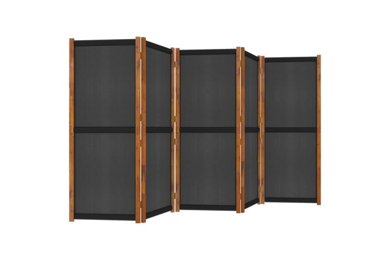 Romdeler 5 paneler svart 350x180 cm - Svart - Innredning - Romdelere - Skjermvegg