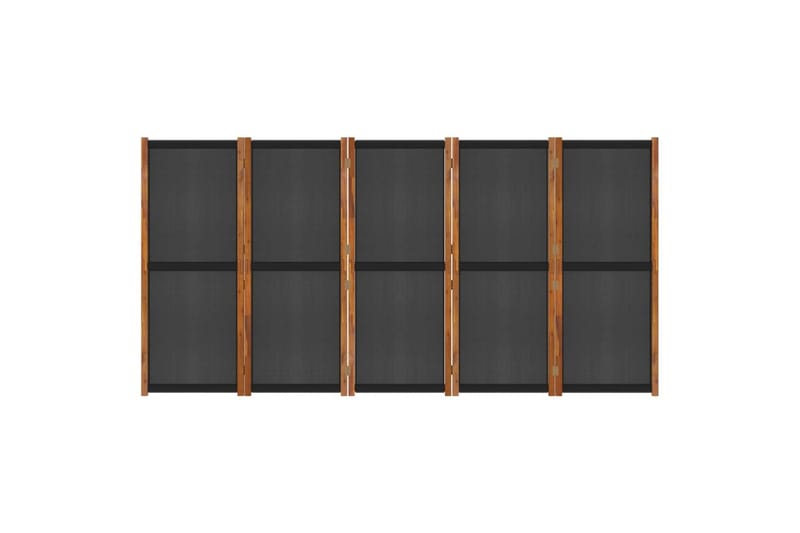 Romdeler 5 paneler svart 350x180 cm - Svart - Innredning - Romdelere - Skjermvegg