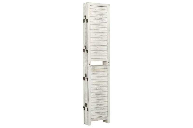 Romdeler 5 paneler antikk hvit 215x166 cm heltre - Hvit - Innredning - Romdelere - Skjermvegg