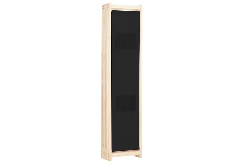 Romdeler 6 paneler svart 240x170x4 cm stoff - Innredning - Romdelere - Skjermvegg