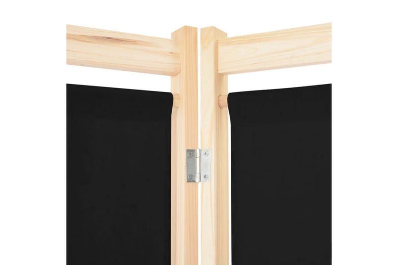 Romdeler 6 paneler svart 240x170x4 cm stoff - Innredning - Romdelere - Skjermvegg