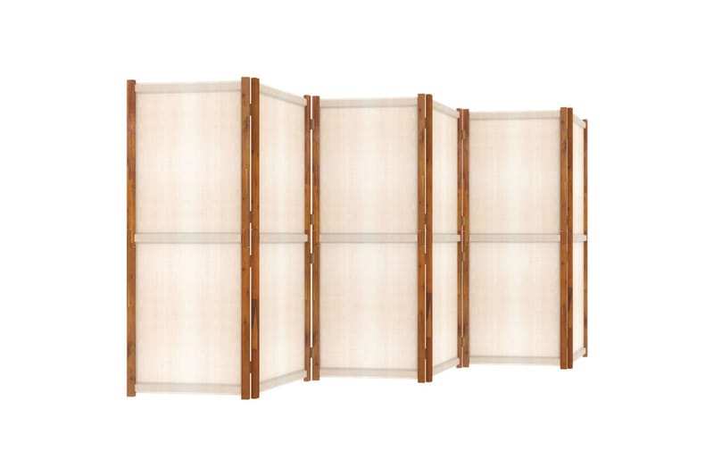 Romdeler 6 paneler kremhvit 420x180 cm - Krem - Innredning - Romdelere - Skjermvegg